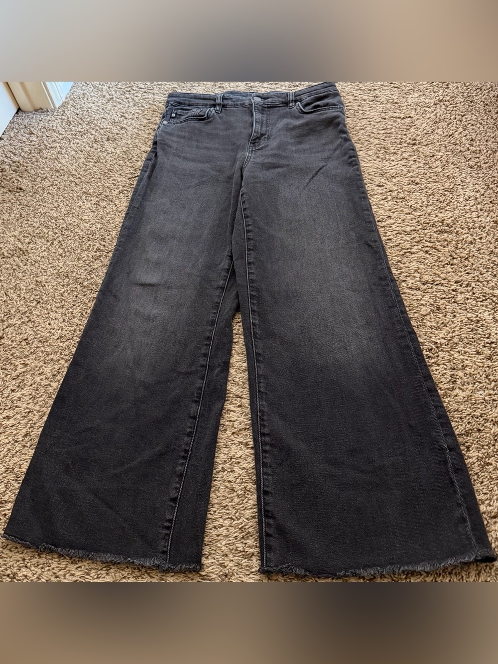 AG Adriano Goldschmied Saige Wide-Leg Crop Jeans size 27